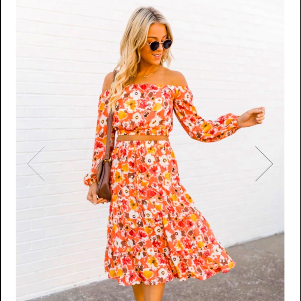 Multi color top and skirt-NEVER WORN, tags removed